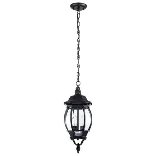 Main product image of Central Park 3 Light 20" Hanging Lantern w/ Clear Beveled Glass