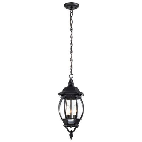 Main product image of Central Park 3 Light 20" Hanging Lantern w/ Clear Beveled Glass