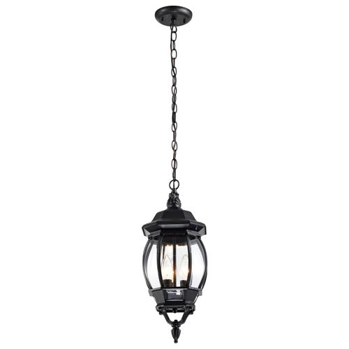 Main product image of Central Park 3 Light 20" Hanging Lantern w/ Clear Beveled Glass