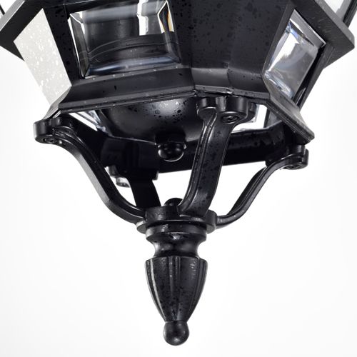 Main product image of Central Park 3 Light 20" Hanging Lantern w/ Clear Beveled Glass
