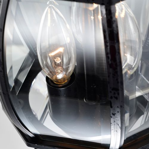 Main product image of Central Park 3 Light 20" Hanging Lantern w/ Clear Beveled Glass