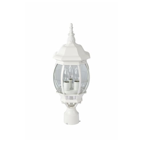 Main product image of Central Park 3 Light 21" Post Lantern w/ Clear Beveled Glass