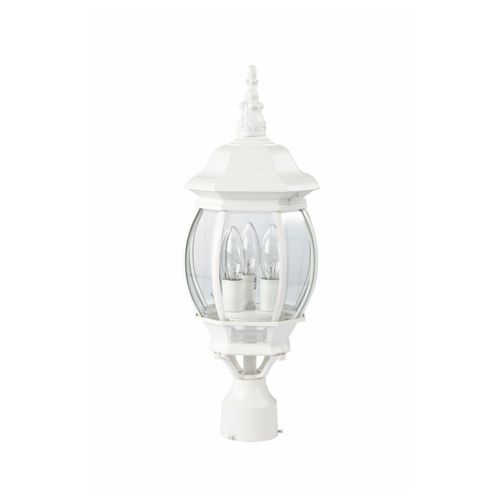 Main product image of Central Park 3 Light 21" Post Lantern w/ Clear Beveled Glass