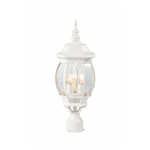 Main product image of Central Park 3 Light 21" Post Lantern w/ Clear Beveled Glass