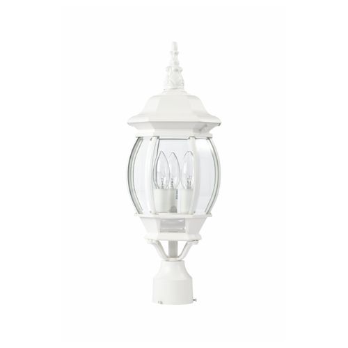 Main product image of Central Park 3 Light 21" Post Lantern w/ Clear Beveled Glass