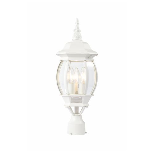 Main product image of Central Park 3 Light 21" Post Lantern w/ Clear Beveled Glass