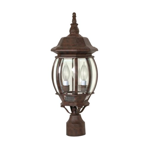 Main product image of Central Park 3 Light 21" Post Lantern w/ Clear Beveled Glass