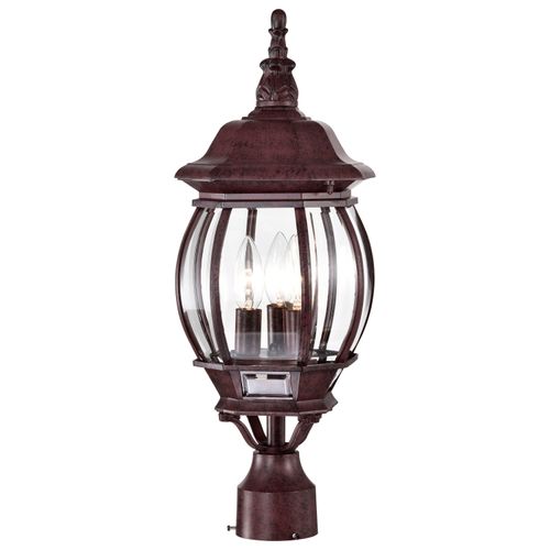 Main product image of Central Park 3 Light 21" Post Lantern w/ Clear Beveled Glass