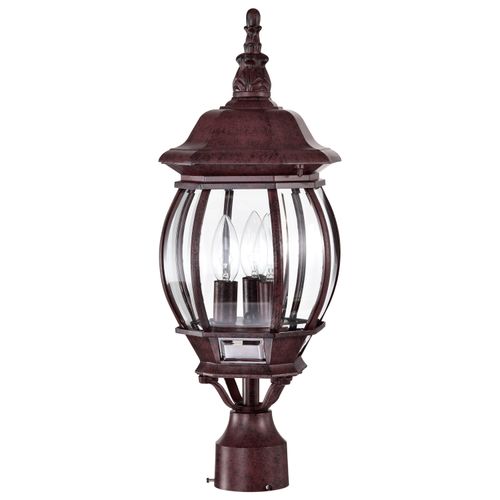 Main product image of Central Park 3 Light 21" Post Lantern w/ Clear Beveled Glass