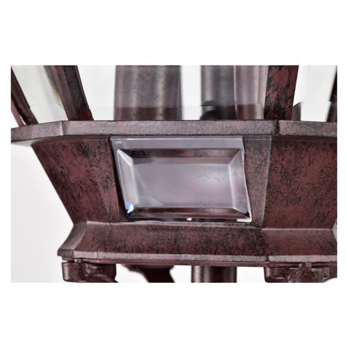 Main product image of Central Park 3 Light 21" Post Lantern w/ Clear Beveled Glass