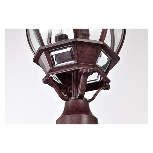 Main product image of Central Park 3 Light 21" Post Lantern w/ Clear Beveled Glass