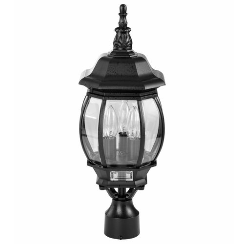 Main product image of Central Park 3 Light 21" Post Lantern w/ Clear Beveled Glass