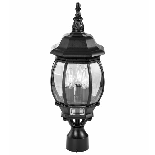 Main product image of Central Park 3 Light 21" Post Lantern w/ Clear Beveled Glass