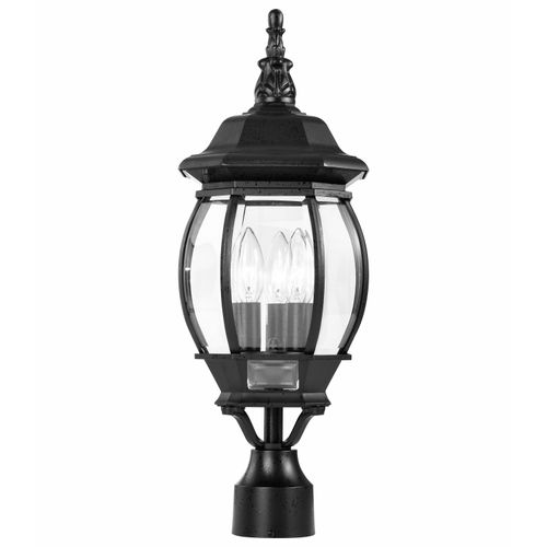 Main product image of Central Park 3 Light 21" Post Lantern w/ Clear Beveled Glass