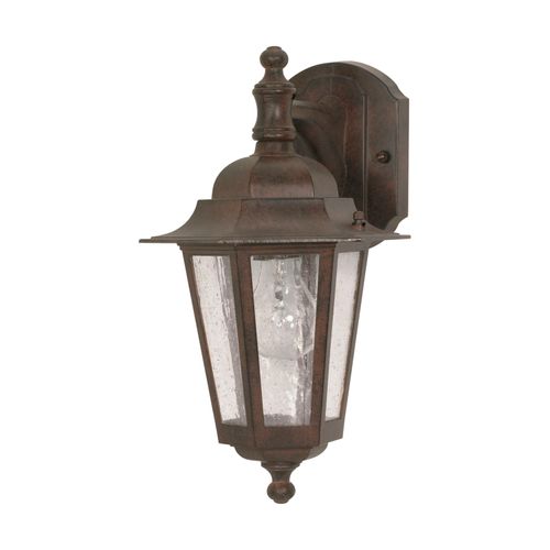 Main product image of Cornerstone 1 Light 13" Wall Lantern Arm Down w/ Clear Seed Glass