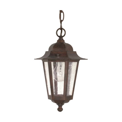 Main product image of Cornerstone 1 Light 13" Hanging Lantern w/ Clear Seed Glass
