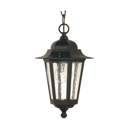 Main product image of Cornerstone 1 Light 13" Hanging Lantern w/ Clear Seed Glass