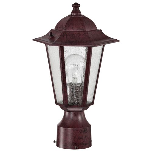 Main product image of Cornerstone 1 Light 14" Post Lantern w/ Clear Seed Glass