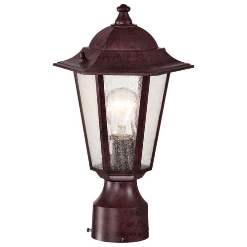 Main product image of Cornerstone 1 Light 14" Post Lantern w/ Clear Seed Glass