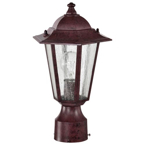 Main product image of Cornerstone 1 Light 14" Post Lantern w/ Clear Seed Glass