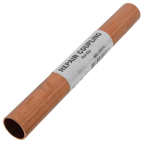 1/2" x 6" Sweat Full-Slip Copper Repair Coupling