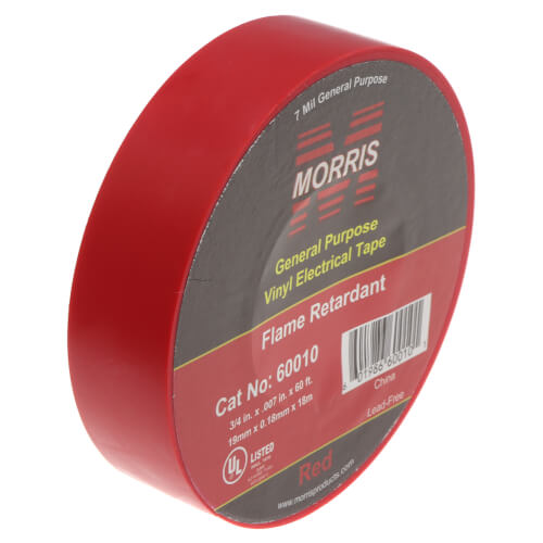 Main product image of 3/4" x 60' General Purpose Vinyl Electrical Tape, 7mm (Red)