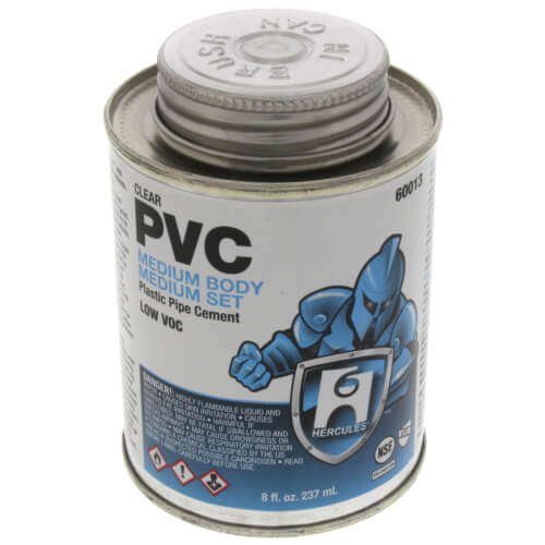 8 oz. Medium Body, Medium Set PVC Cement (Clear)