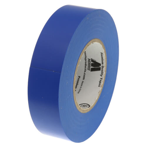 3/4" Width x 60 Ft Length General Purpose Vinyl Electrical Tape, 7 Mil (Blue)
