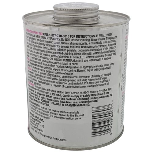 Main product image of 32 oz. Regular Body, Medium Set PVC Cement (Clear)