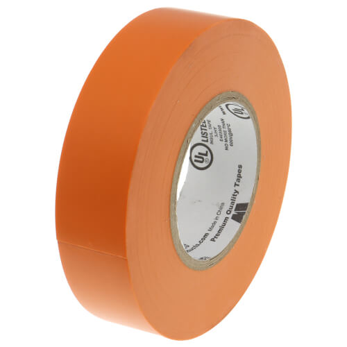 3/4" Width x 60 Ft Length General Purpose Vinyl Electrical Tape, 7 Mil (Orange)