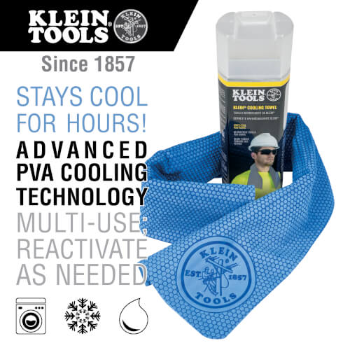 Klein Cooling Towel, Blue