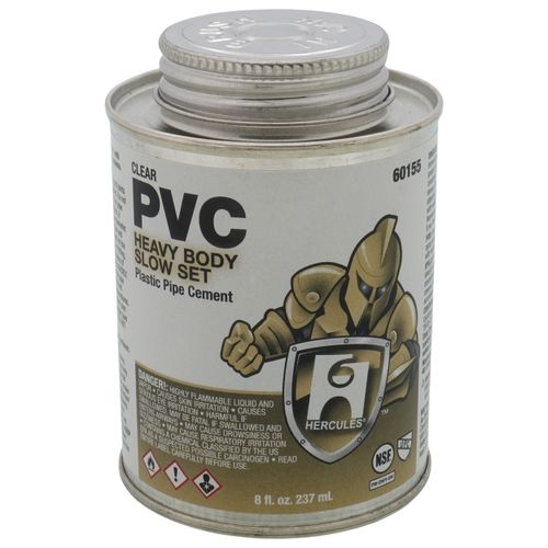 Main product image of 8 oz. Heavy Body, Slow Set PVC Cement (Clear)