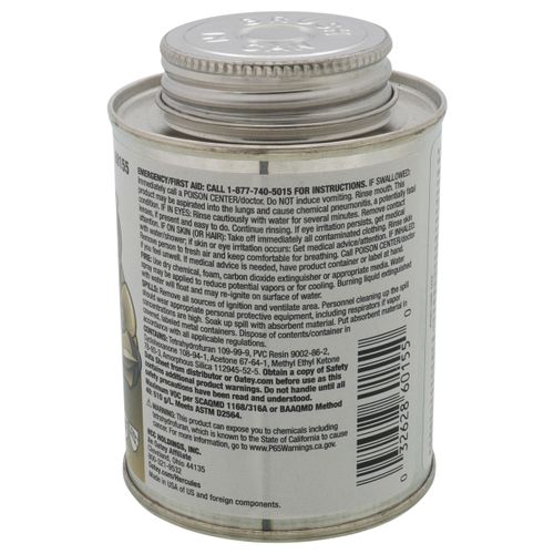 Main product image of 8 oz. Heavy Body, Slow Set PVC Cement (Clear)