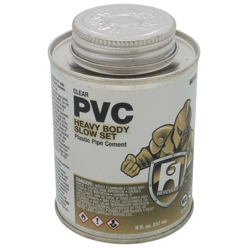 Main product image of 8 oz. Heavy Body, Slow Set PVC Cement (Clear)