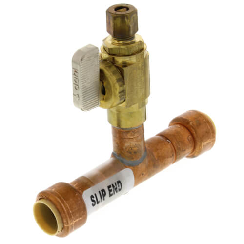 Main product image of Add-A-Line 1/2 Push Fit x 1/4 OD Compression (No Lead Copper)