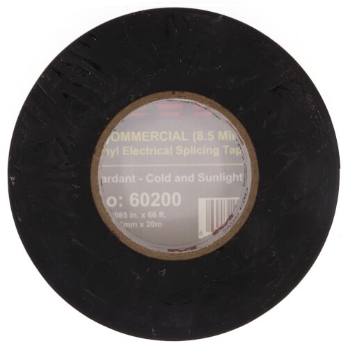 Main product image of 3/4" x 66' Commercial Grade Vinyl Electrical Tape, 8.5mm (Black)