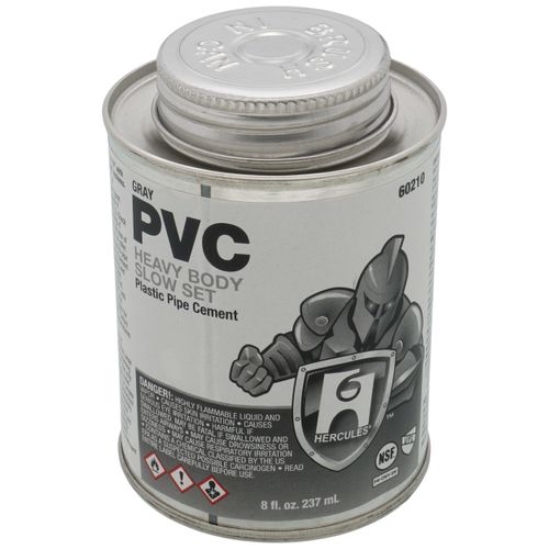 Main product image of 8 oz. Heavy Body, Slow Set PVC Cement (Gray)