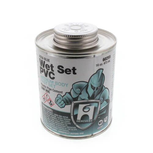 16 oz. Medium Body, Fast Set PVC Cement (Blue)