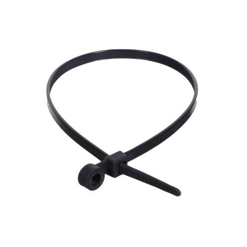 Main product image of 11" Black Nylon Ties with Mounting Hole (Pack of 100)