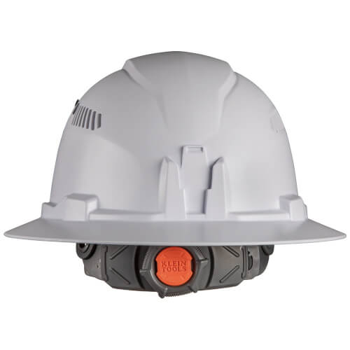 Main product image of Full-Brim Vented Hard Hat w/ Rechargeable Headlamp, Type 1 Class C (White)