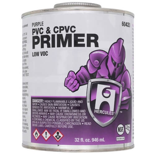 60420 Hercules 60420 32 oz. PVC & CPVC Primer (Purple)
