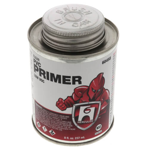 60458 Hercules 60458 8 oz. Clear PVC Primer