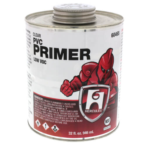 60465 Hercules 60465 32 oz. Clear PVC Primer
