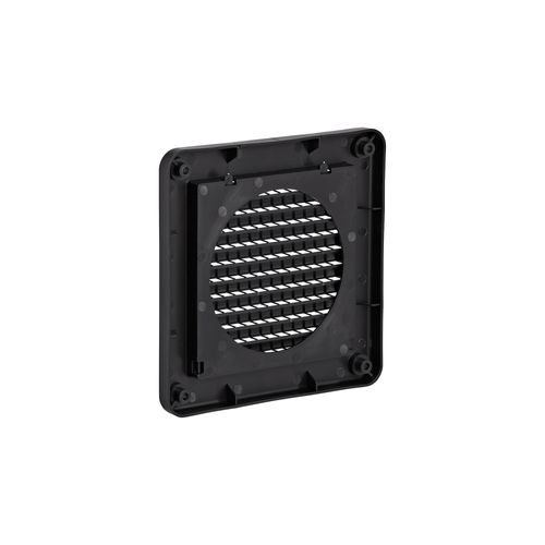 Main product image of 4" Black Mini Louvered Plastic Fresh Air Intake Vent, Flush Mount