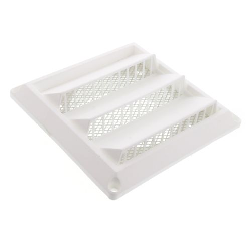 Main product image of 4" White Hood Style Plastic Fresh Air Intake Vent w/ Removable Screen