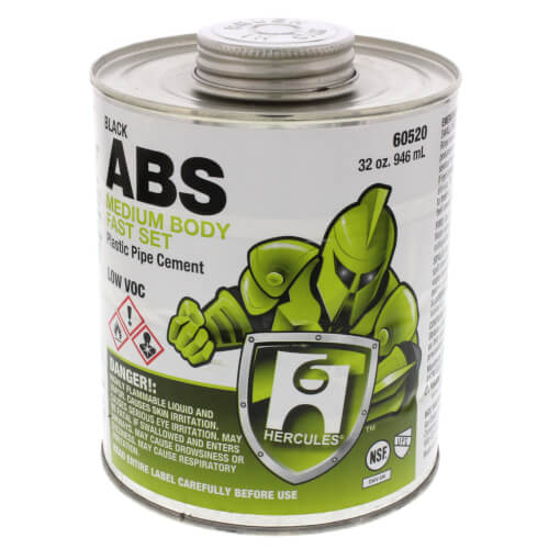 32 oz. Medium Body, Fast Set ABS Cement (Black)