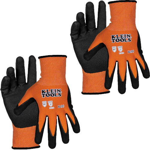 Main product image of Cut Level A1 Knit Dipped Gloves, Touchscreen Capable (X-Large, 2 Pairs)