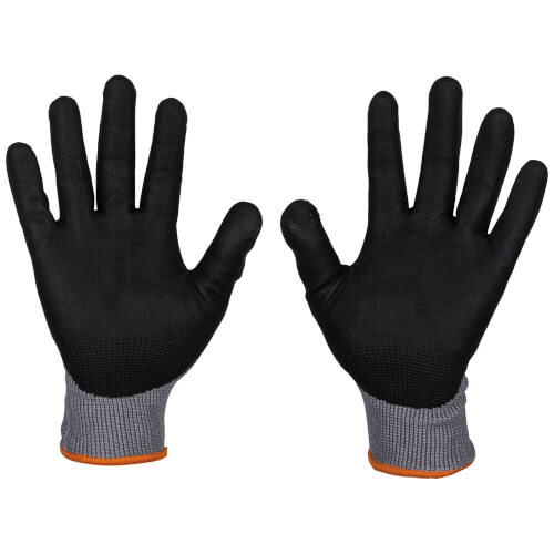 Main product image of Cut Level A4 Knit Dipped Gloves, Touchscreen Capable (Large, 2 Pairs)