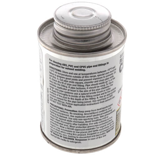 Main product image of 4 oz. Plastic Pipe and Fittings Cleaner (Clear)