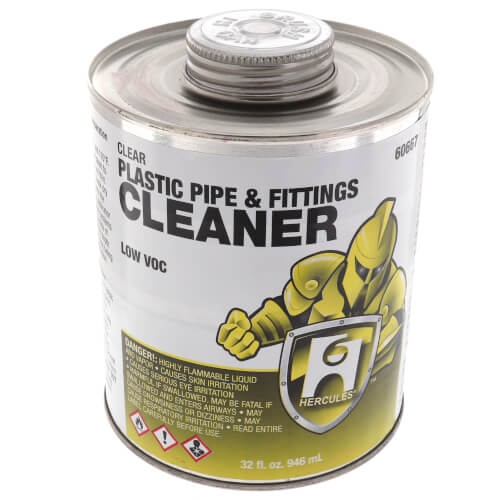 Main product image of 32 oz. Plastic Pipe and Fittings Cleaner (Clear)